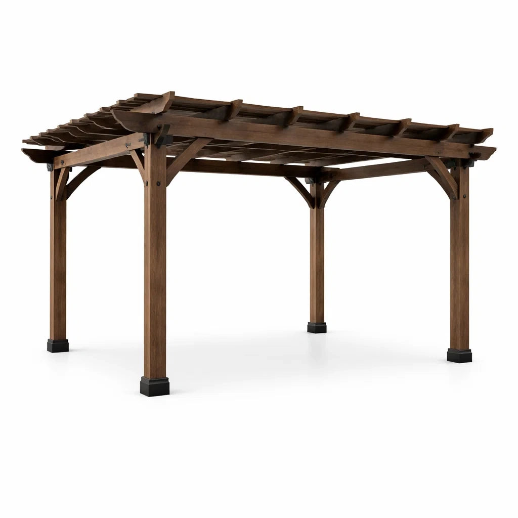 Pergola en bois d'acacia marron 300x300x220 cm - 2026