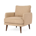 Fauteuil en tissu avec pieds en bois - 2026