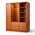 Armoire en bois de noyer avec portes et étagères - 2026
