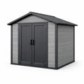 Abri de jardin en bois composite gris anthracite - 2026