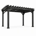 Pergola en bois d'épicéa gris 300x400x250 cm - 2026