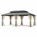 Pavillon en acier avec rideaux en polyester - 2026