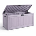 Coffre de rangement de jardin en polypropylène lavande 117x45x57 cm - 2026