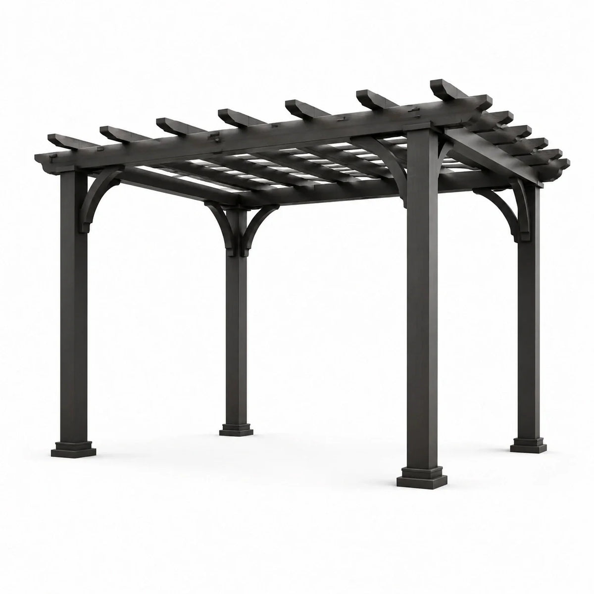 Pergola en bois composite brun 300x400 cm - 2026