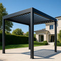 Pergolas d'extérieur pergola en aluminium 3x3 m noir avec lames orientables - 2026