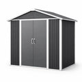 Abri de jardin métallique gris anthracite acier galvanisé - 2026