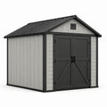 Abri de jardin en plastique gris/noir avec double porte 200x250x210 cm - 2026