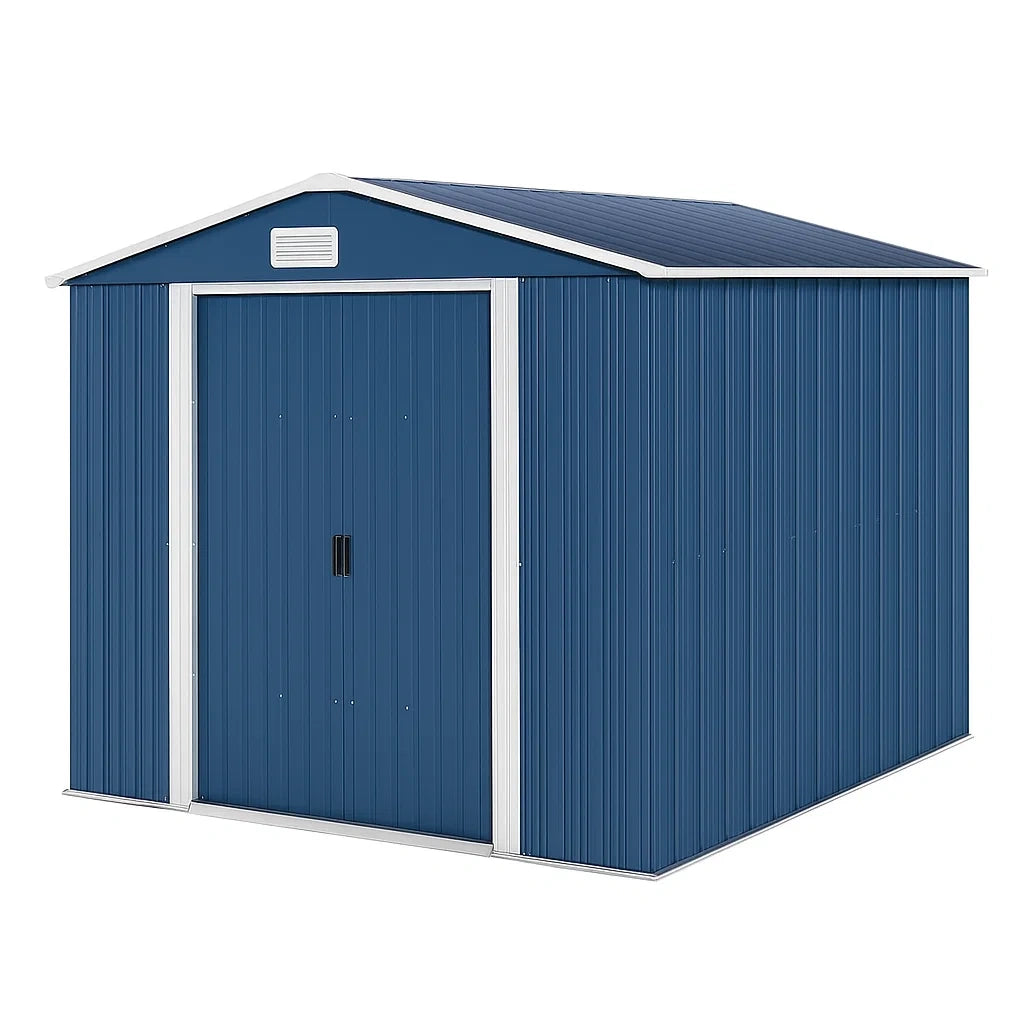Abri de jardin en Acier Galvanisé Bleu 213x127x185 cm - 2026