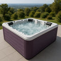 Jacuzzi extérieur rectangulaire 4 places en acrylique violet - 2026