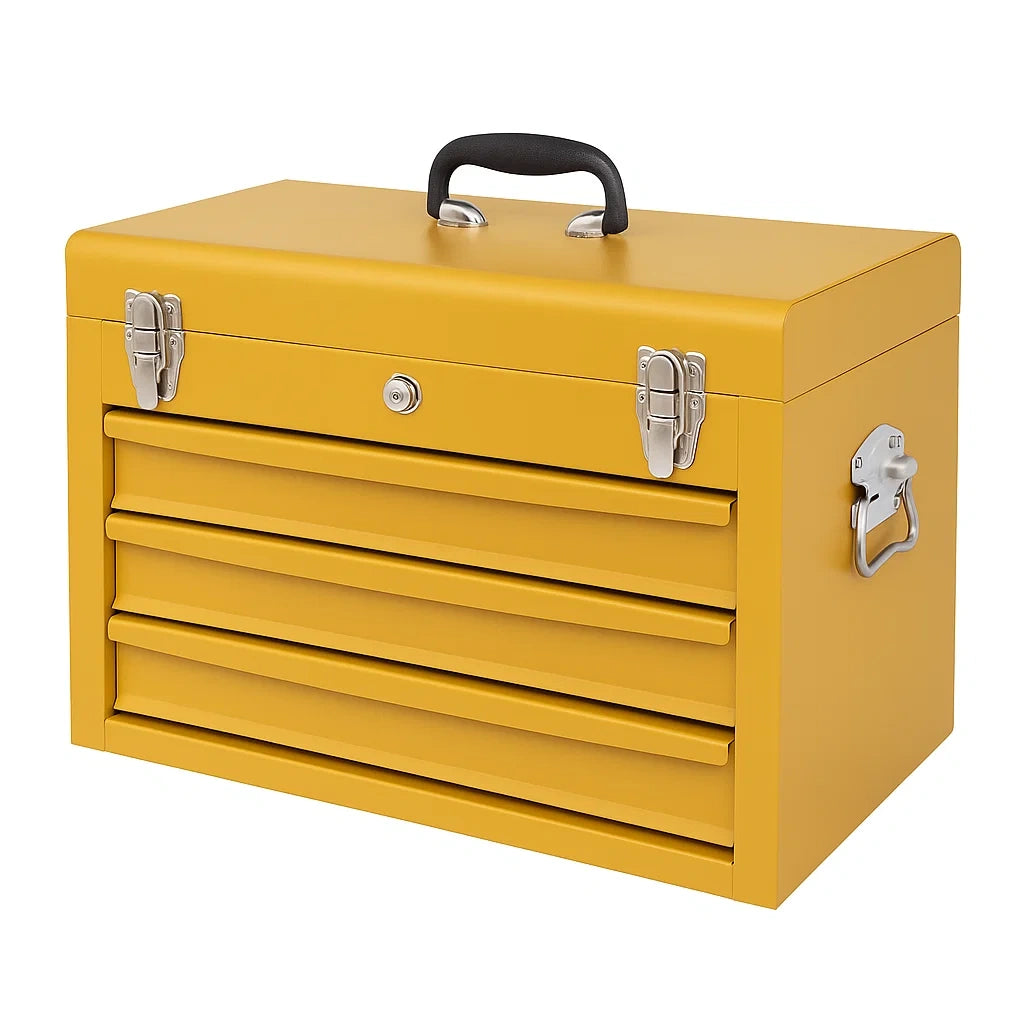 Boîte à outils en métal jaune 4 tiroirs verrouillables - 2026