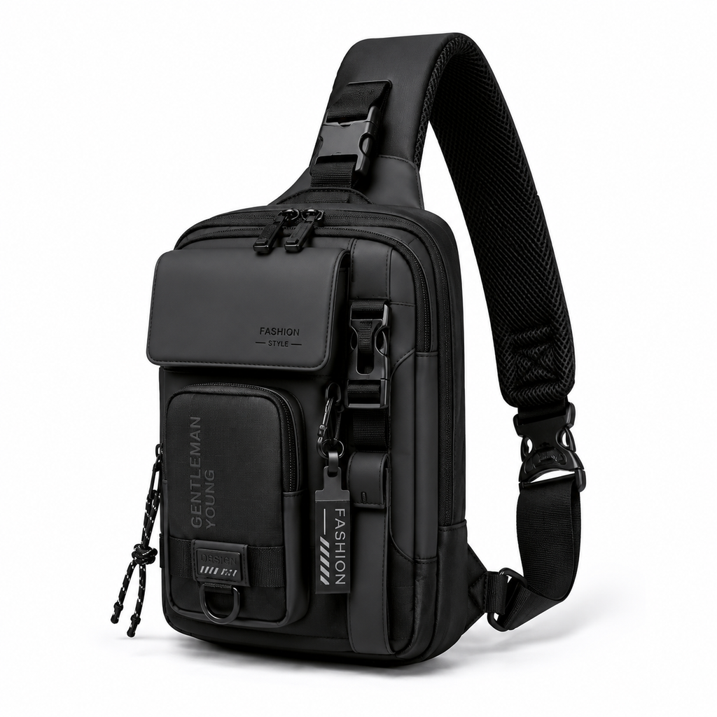 Sac Bandoulière Homme Tactique Premium – Grande Capacité & Style Urbain