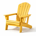 Chaise adirondack en bois jaune - 2026