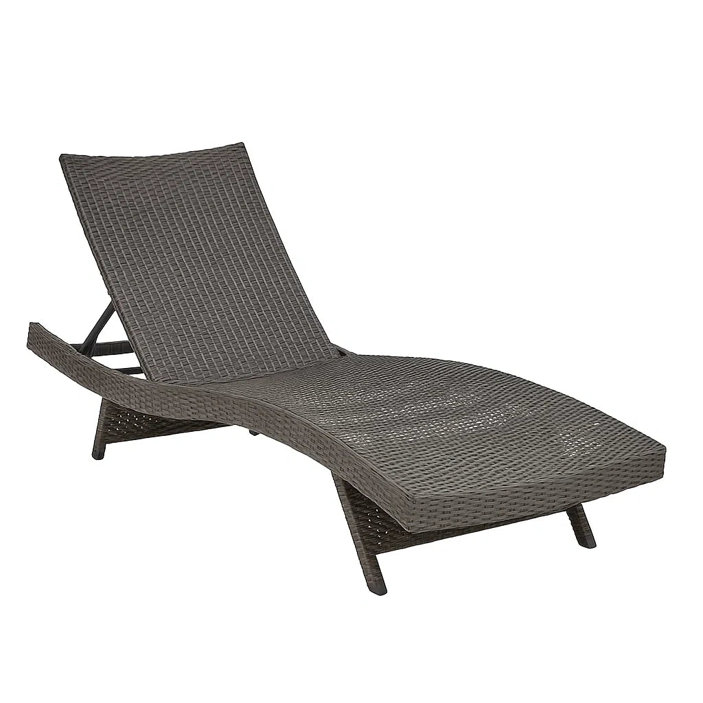 Chaise longue Réglable en Résine Tressée - 2026