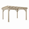 Pergola d'extérieur en PVC beige - 2026