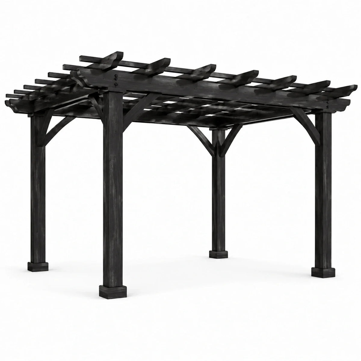 Pergola en bois noir 300x400cm - 2026