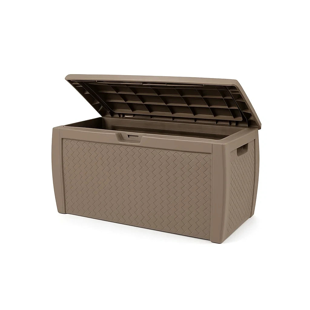 Coffre de rangement en Plastique Brun 117x45x56 cm - 2026