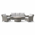 Ensemble de Mobilier de Jardin en Rotin avec Table en Bois - 2026
