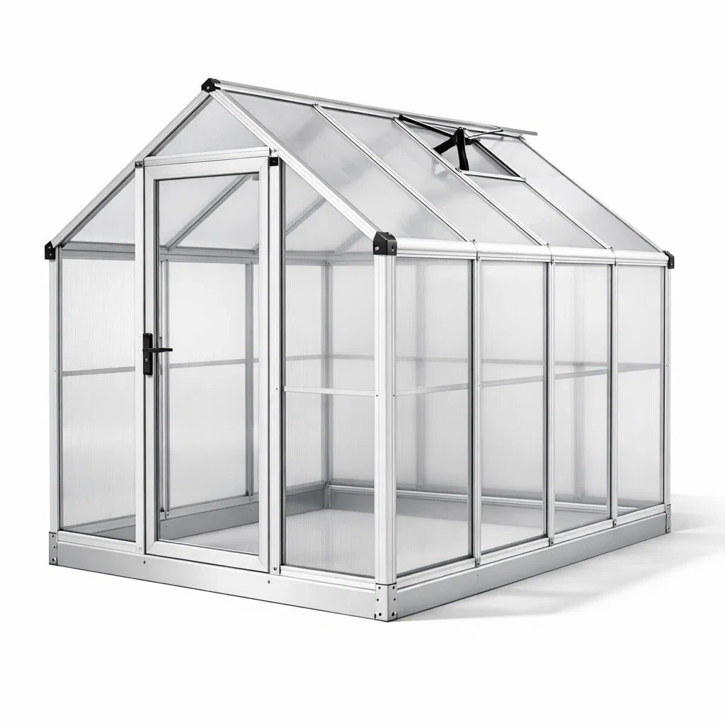 Serre en aluminium et polycarbonate 190 x 190 x 195 cm - 2026