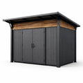 Abri de jardin en métal anthracite et bois 300x200x210 cm - 2026