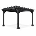 Pergola extérieure carrée en métal Noir - 2026