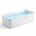 Baignoire îlot rectangulaire en acrylique blanche - 2026