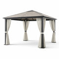Pavillon rectangulaire en aluminium et polyester - 2026