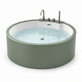 Baignoire îlot ronde en acrylique vert olive diamètre 150cm - 2026