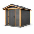 Abri de jardin en bois et résine gris 183 x 108 x 190 cm - 2026