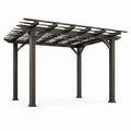 Pergola en aluminium brun 300 x 400 cm - 2026