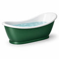 Baignoire îlot en acrylique vert et blanc 170x80x65 cm - 2026