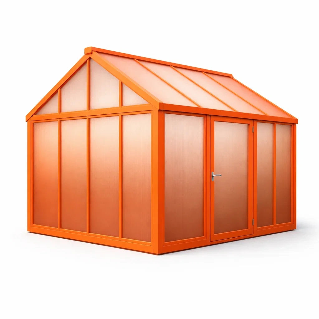 Serre de jardin en polycarbonate et métal Orange 300x200x250 cm - 2026