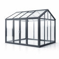 Serre en aluminium noir avec verre trempé transparent 300x250x240 cm - 2026