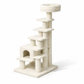 Arbre à chat en tissu beige - 2026