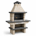 Barbecue en pierre avec grille en acier inoxydable 160x120x65 cm - 2026