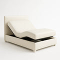 Lit réglable en cuir Blanc 200x160 cm - 2026