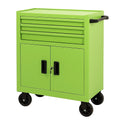 Chariot d'Atelier en métal vert avec tiroirs et portes - 2026