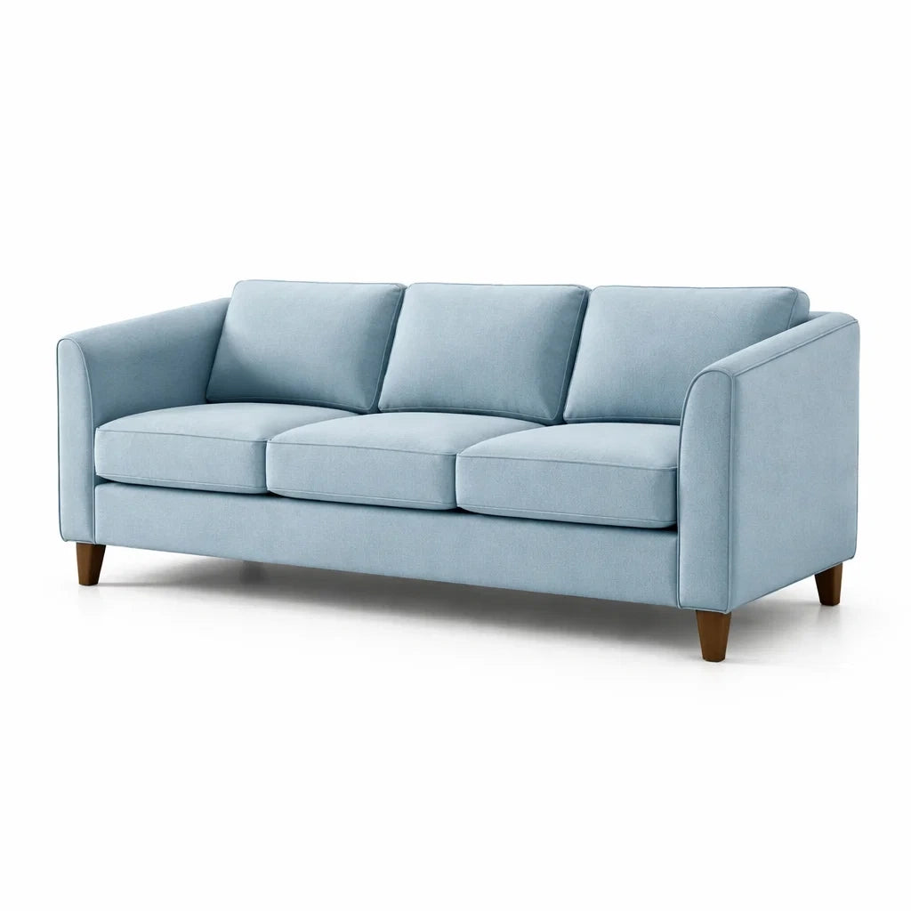Canapé en tissu avec pieds en bois 200 cm - 2026