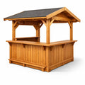 Kiosque bar de jardin en bois de cèdre avec toit en asphalte - 2026