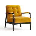 Fauteuil en velours avec cadre en bois - 2026
