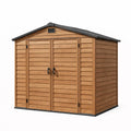 Abri de jardin en résine avec toit en pente 185 x 152 x 226 cm - 2026