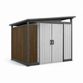 Abri de jardin en métal et bois avec portes coulissantes - 2026