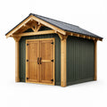 Abri de jardin en bois avec toit en métal 244 x 305 x 244 cm - 2026