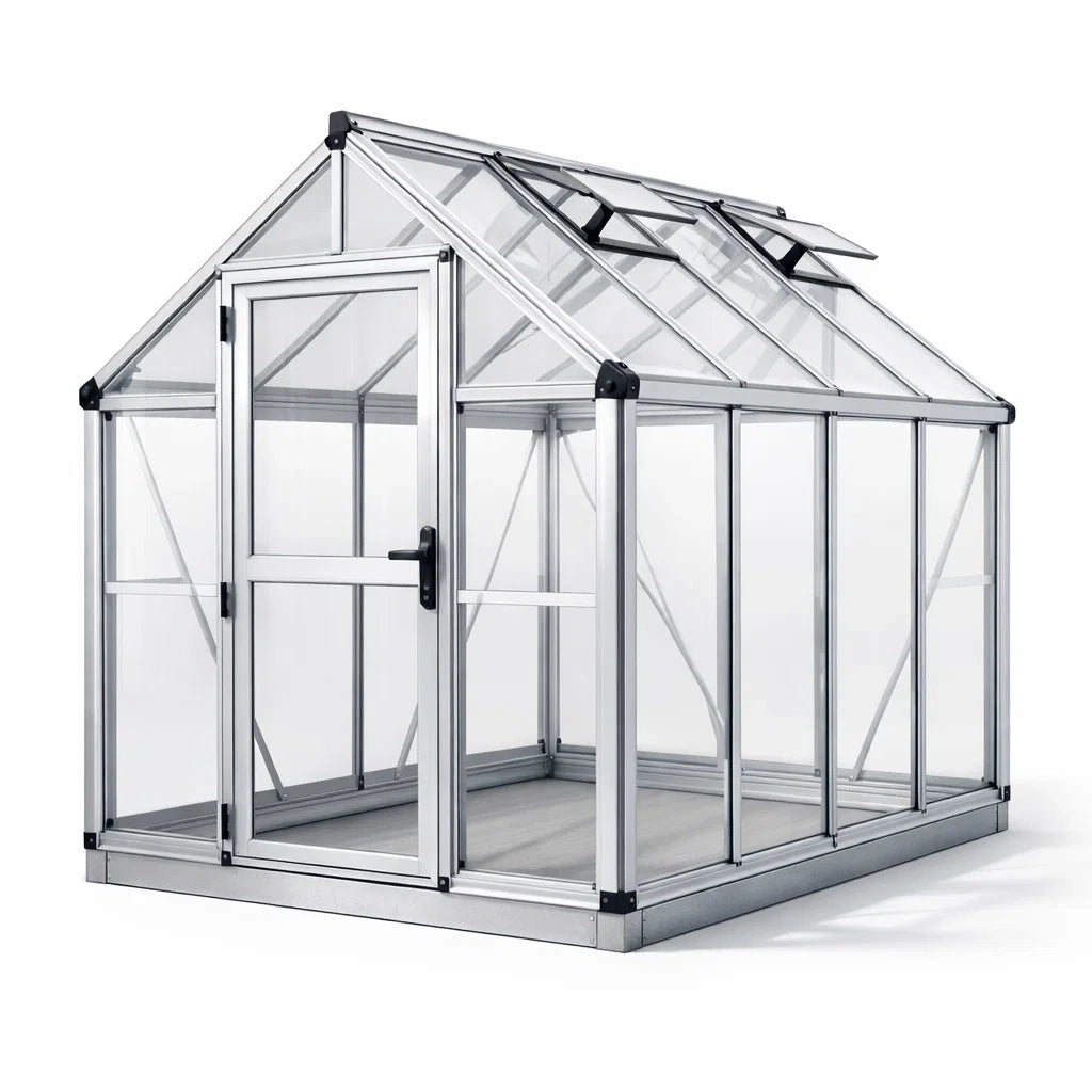 Serre en aluminium et polycarbonate transparent - 2026