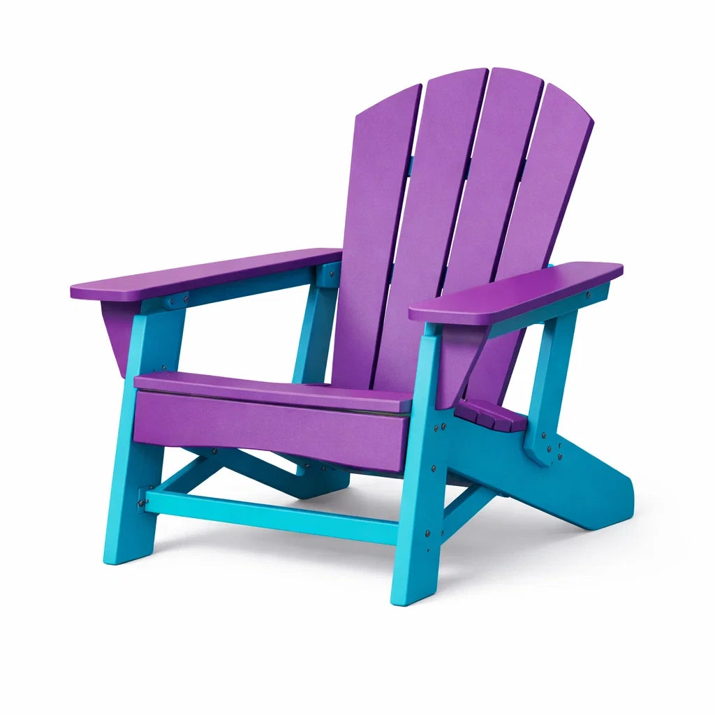 Chaise adirondack en plastique violet et bleu - 2026