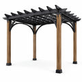 Pergola en Bois et Métal Noir 300x300x250cm - 2026
