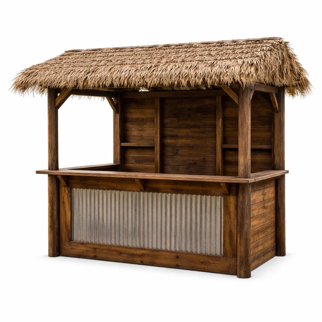 Cabane de Bar en Bois avec Toit en Chaume - 2026