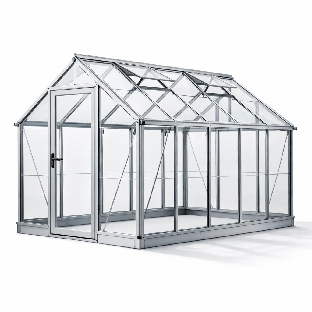Serre en aluminium avec polycarbonate transparent 300 x 200 x 250 cm - 2026