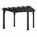 Pergola en aluminium noire 3x4 m - 2026