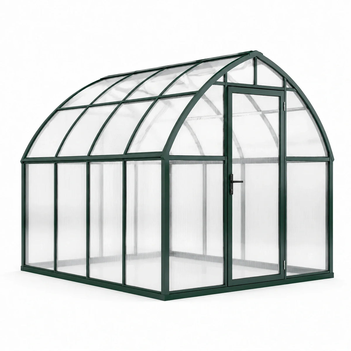 Serre en polycarbonate et aluminium vert - 2026