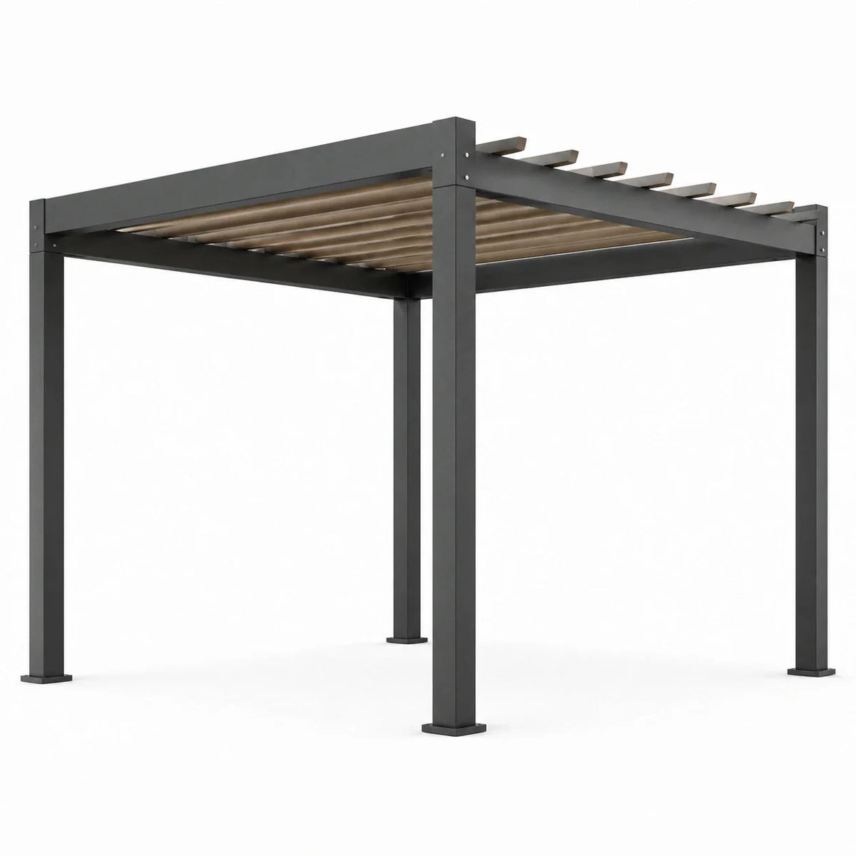 Pergola en aluminium gris 300x400 cm - 2026